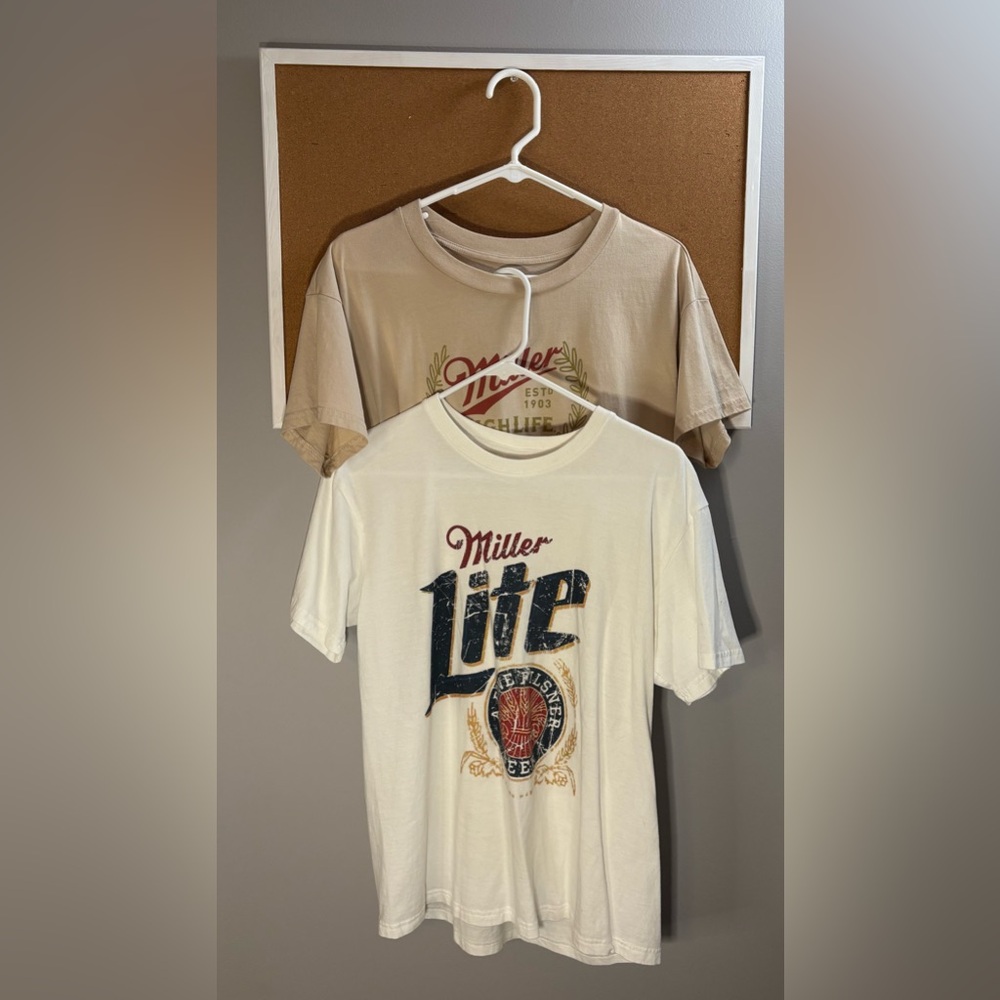 🔆BUNDLE: 2 Miller Light T-Shirts